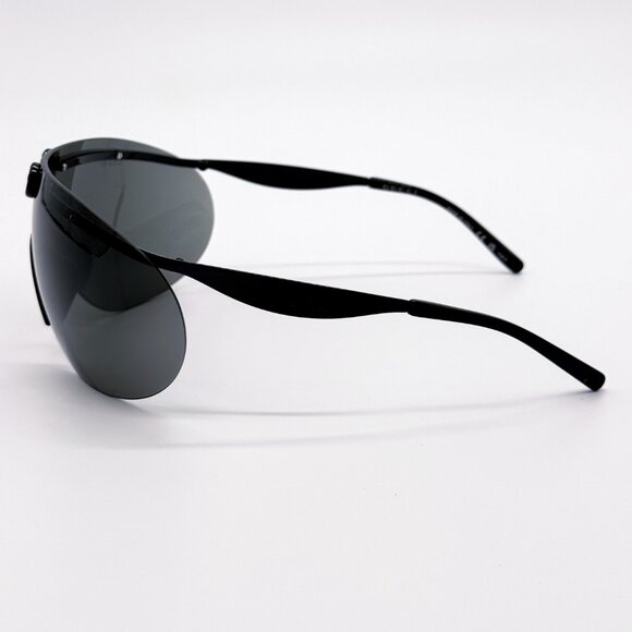 NEW AUTHENTIC GUCCI GG1656S 001, BLACK METAL OVERSIZED MASK SUNGLASSES G… - Picture 7 of 13